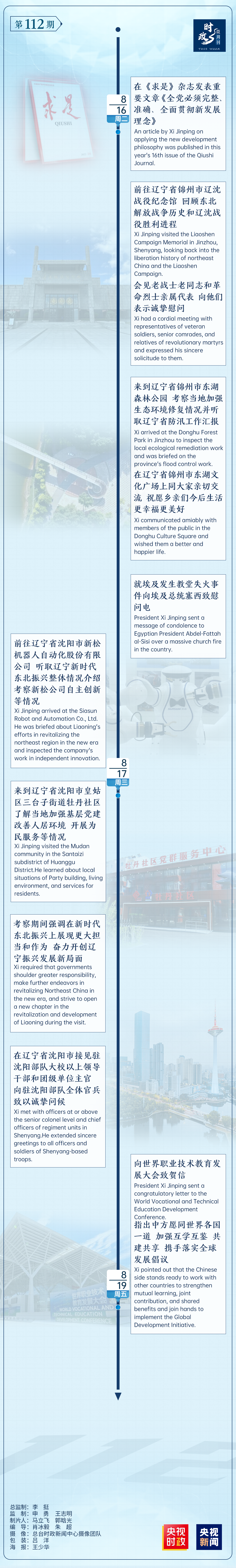 時(shí)政微周刊丨總書記的一周(8月15日—8月21日)