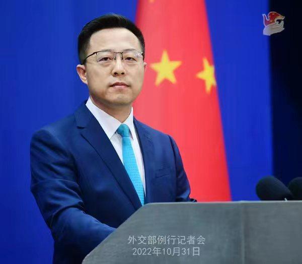 外交部發(fā)言人趙立堅(jiān)。 薛偉 攝