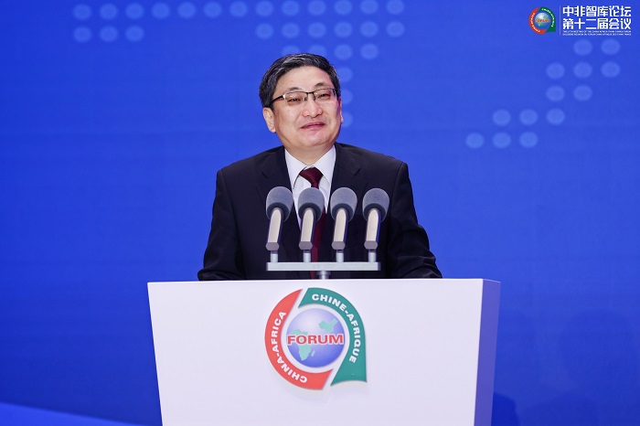 中國政府非洲事務(wù)特別代表劉豫錫在中非智庫論壇第十二屆會議開幕式上發(fā)表致辭。主辦方供圖