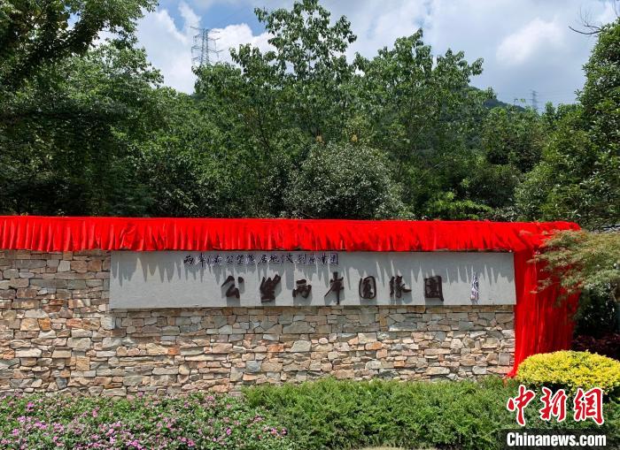 “公望兩岸圓緣園”開園?！」溻?攝