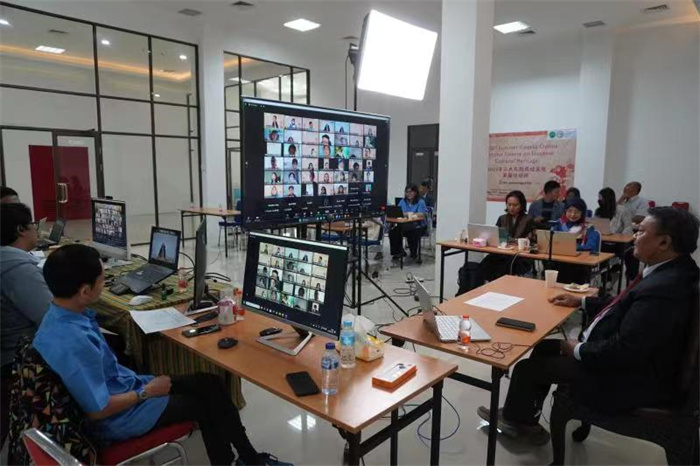 活動(dòng)現(xiàn)場(chǎng)。供圖：印尼三一一大學(xué)孔子學(xué)院