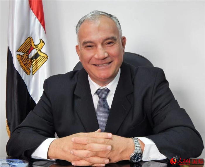 埃及著名國際問題專家哈?！だ懿?。人民網(wǎng)記者 黃培昭攝