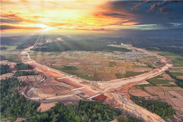 印尼萬丹高速公路項目全景。 中建路橋集團供圖
