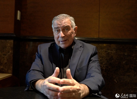 美中航空遺產(chǎn)基金會(huì)主席杰弗里·格林接受人民網(wǎng)專訪。 人民網(wǎng) 趙瞳攝