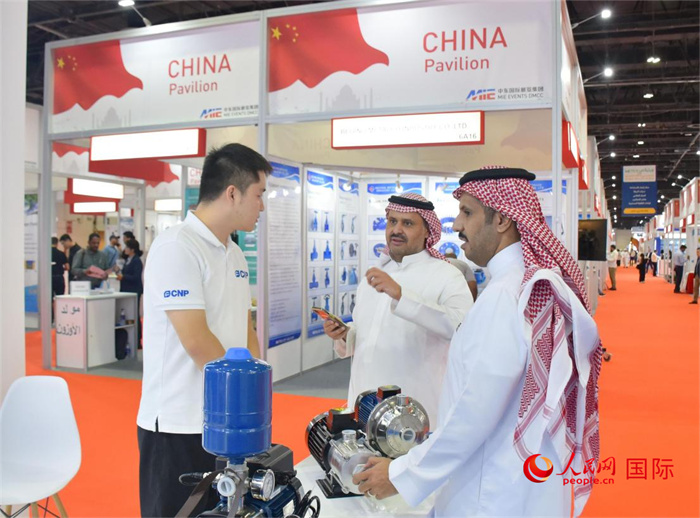 中企代表與外方嘉賓交流。人民網(wǎng) 塔里克·易卜拉欣攝