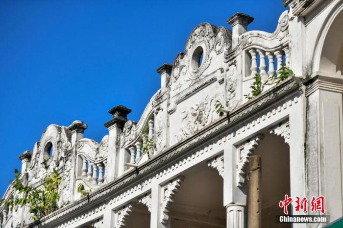 圖為文昌鋪前騎樓老街南洋風(fēng)格建筑。 <a target='_blank' href='/' _fcksavedurl='/' ><p  align=