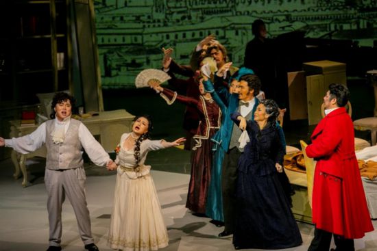 圖為《賈尼·斯基基》劇照。中國(guó)國(guó)家大劇院供圖。