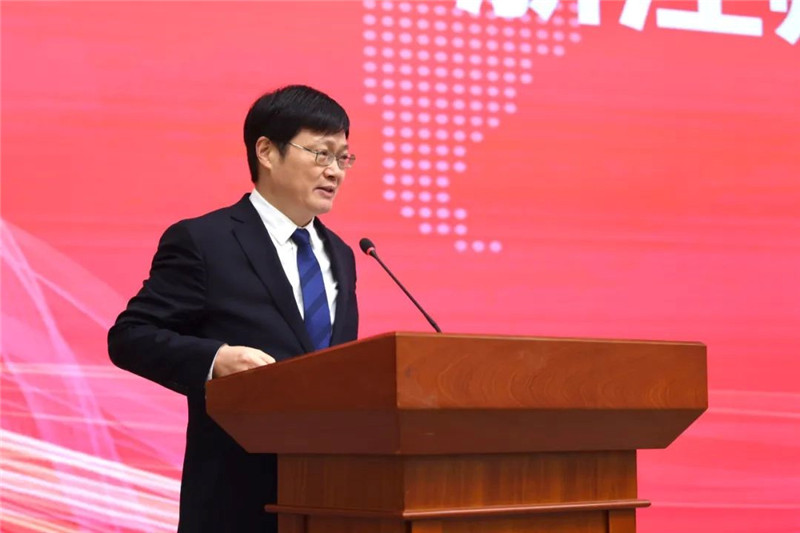 浙江師范大學校長蔣云良主持會議。主辦方供圖