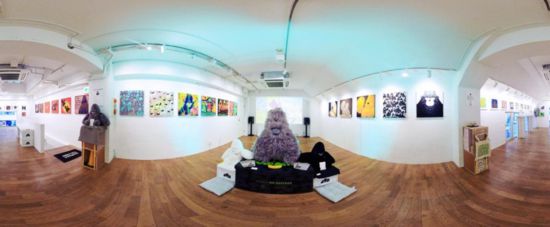 “大衛(wèi)猿”主題展覽現(xiàn)場。（主辦方供圖）