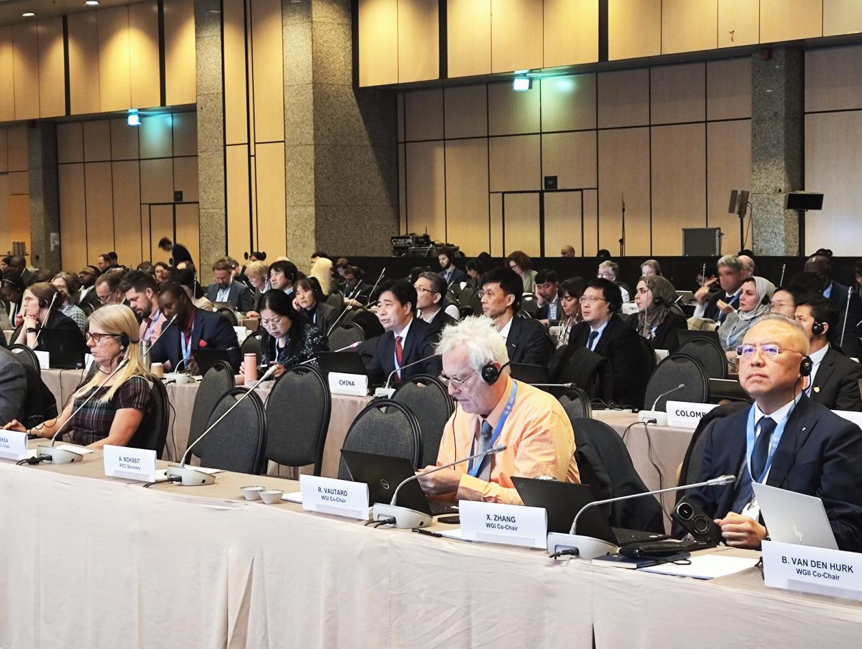 聯(lián)合國政府間氣候變化專門委員會(huì)(IPCC)第60次全會(huì)現(xiàn)場。中國氣象局供圖