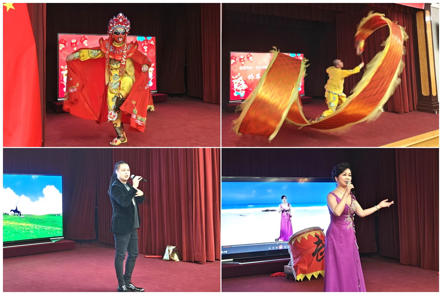 當(dāng)?shù)貎S界知名演員獻(xiàn)上精彩演出。主辦方供圖