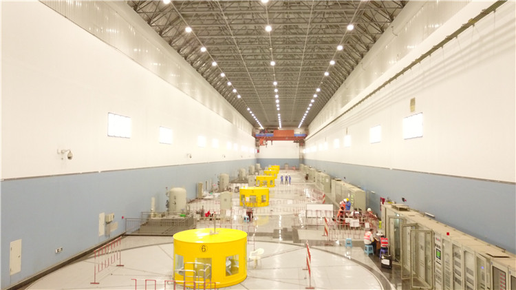 卡魯瑪水電站發(fā)電機(jī)組。王劍攝