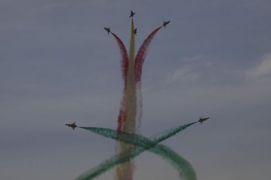 飛行表演現(xiàn)場。王曉東 攝