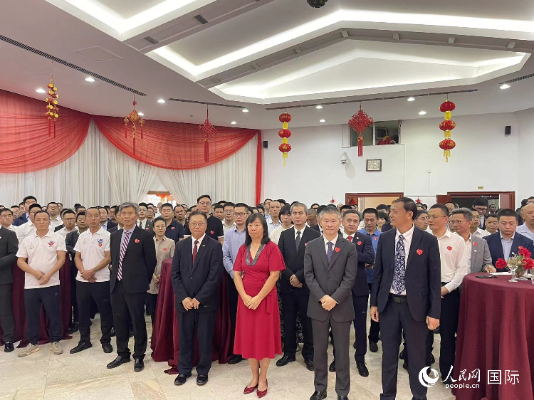 駐尼日利亞使館春節(jié)招待會現(xiàn)場。人民網(wǎng)記者 姜宣攝