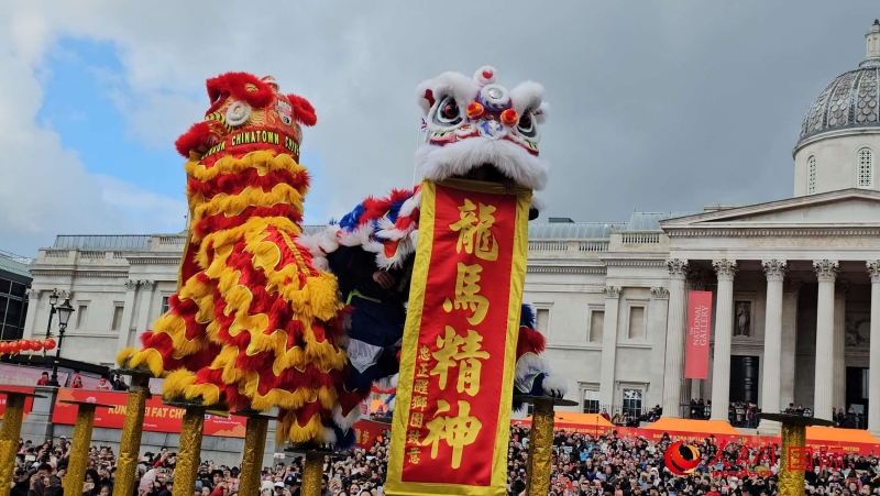 倫敦新春慶典現(xiàn)場(chǎng)。人民網(wǎng) 郭錦標(biāo)、楊浩鵬攝