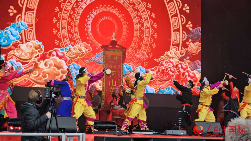 倫敦新春慶典現(xiàn)場(chǎng)。人民網(wǎng) 郭錦標(biāo)、楊浩鵬攝