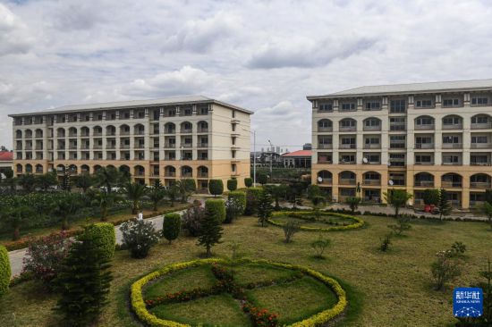 這是2024年2月16日在埃塞俄比亞杜凱姆市拍攝的東方工業(yè)園。 新華社記者 李亞輝 攝