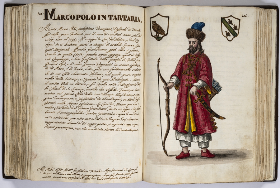 “馬可·波羅的世界”展覽的部分展品。威尼斯市立博物館基金會(huì)供圖