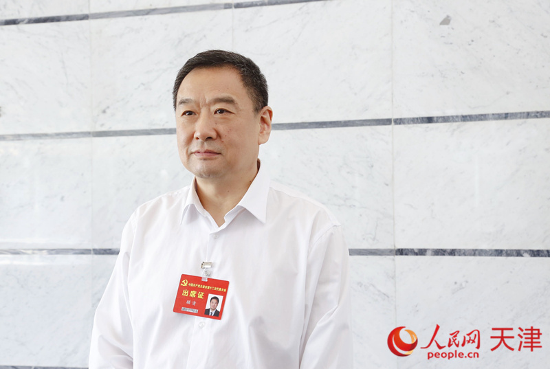 天津市第十二次黨代會代表、天津市政府副秘書長、市衛(wèi)生健康委黨委副書記、主任顧清 人民網(wǎng) 孫翼飛攝