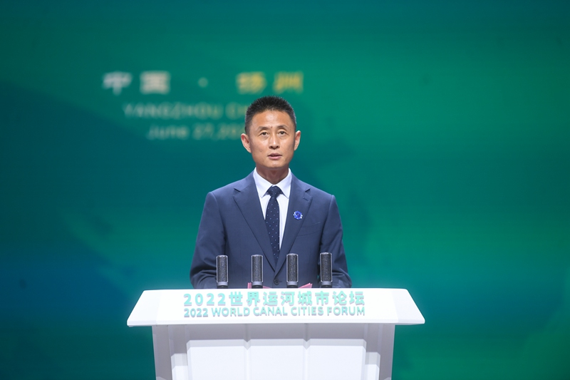 江蘇省文化和旅游廳副廳長(zhǎng)李川在大會(huì)上致辭。邵丹攝