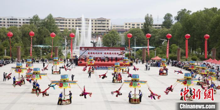 圖為青海省海東市非遺展示。(資料圖) 海東市文體旅游廣電局 供圖