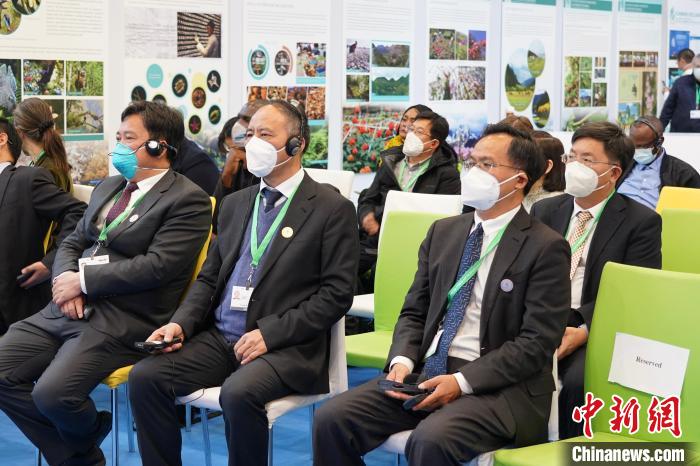 圖為極小種群物種和生物多樣性保護(hù)邊會(huì)現(xiàn)場(chǎng)?！≡颇鲜×謽I(yè)和草原局供圖