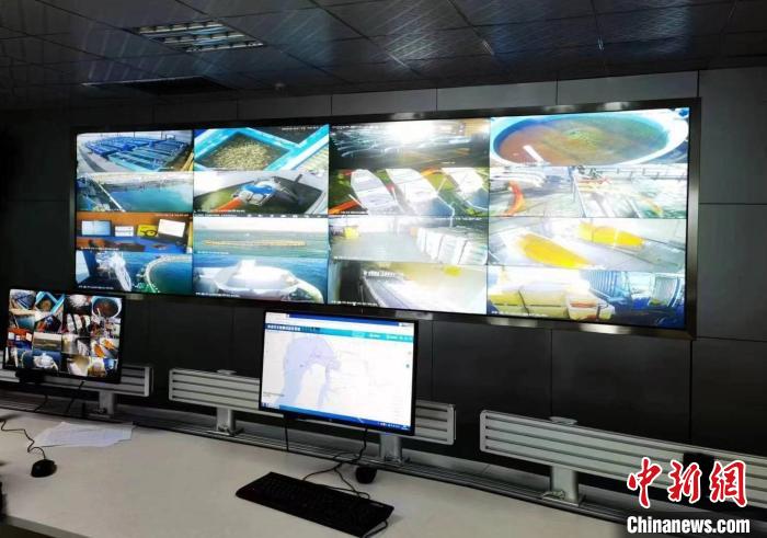 資料圖為生產(chǎn)平臺實時監(jiān)控視頻實現(xiàn)高速率、低時延回傳?！∏嗪Ｒ苿雍Ｄ戏止竟﹫D