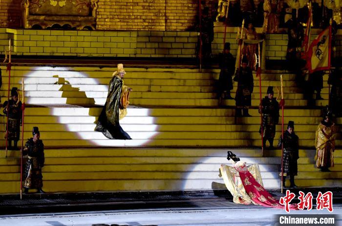 3月17日，西藏拉薩，《文成公主》大型史詩劇演出現(xiàn)場。　李林 攝