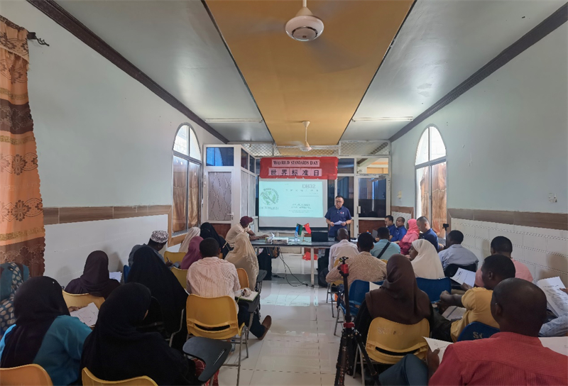 中國(guó)專家組進(jìn)行標(biāo)準(zhǔn)宣貫。專家組供圖