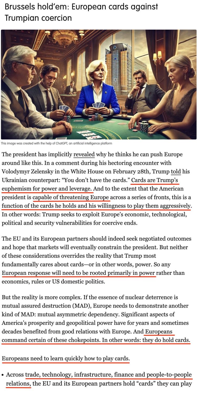 深觀察丨“只要團(tuán)結(jié)，歐盟反制美國的王牌很多”