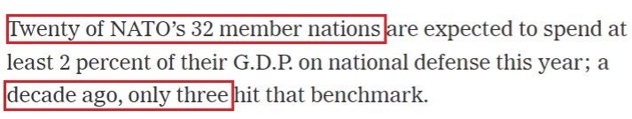 “美式拱火”持續(xù) 北約成員國成軍費(fèi)增長大戶
