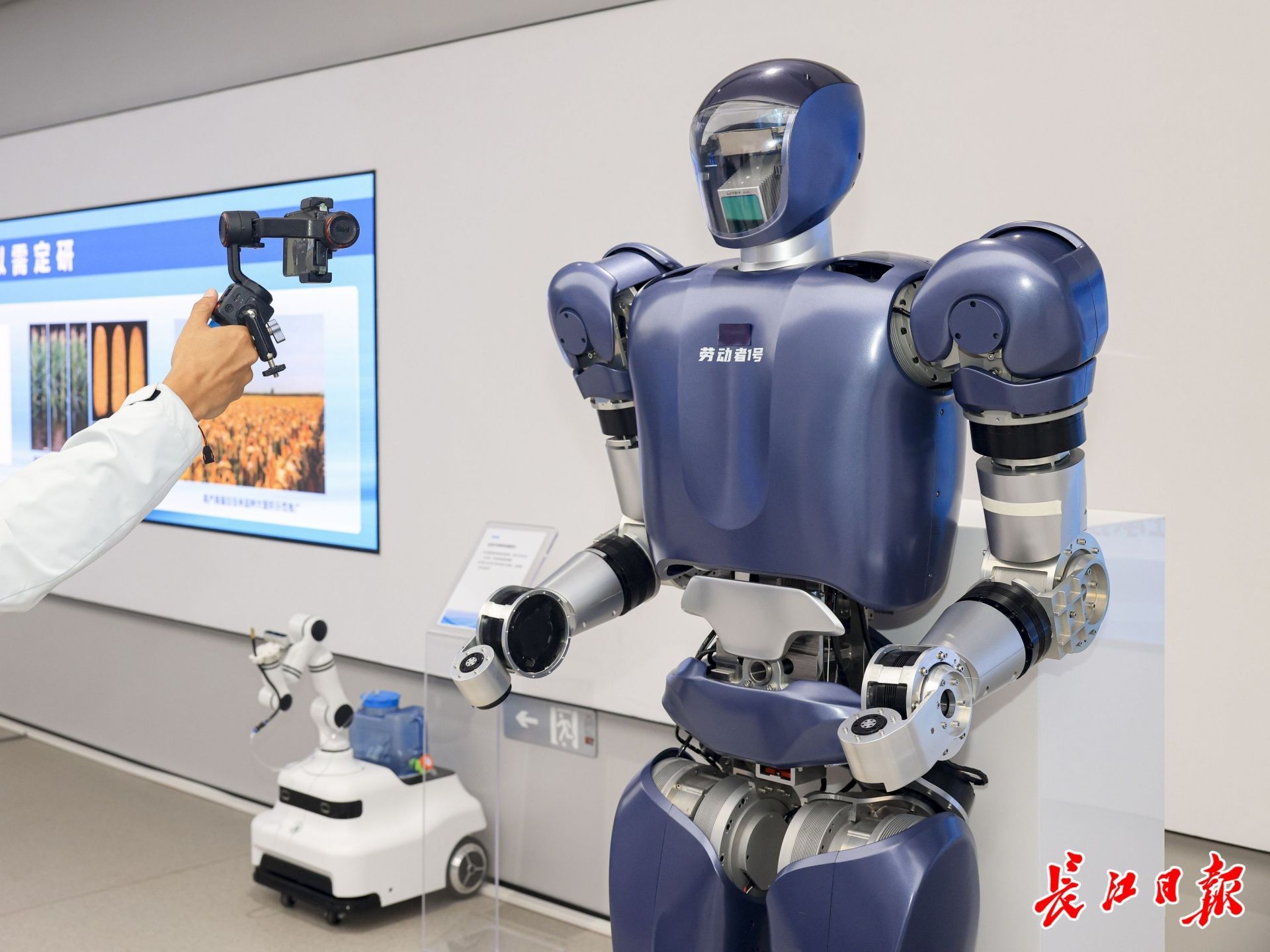 格藍若人形機器人。長江日報記者胡冬冬 攝