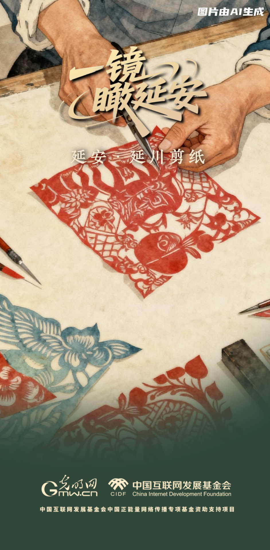 【一鏡瞰延安·AI海報】跟著這些非遺文化，感受老區(qū)風(fēng)土人情