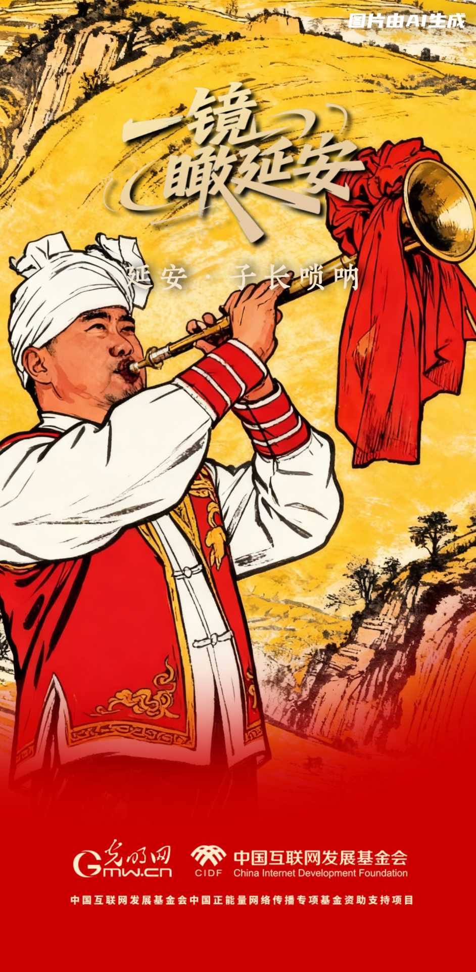 【一鏡瞰延安·AI海報】跟著這些非遺文化，感受老區(qū)風(fēng)土人情