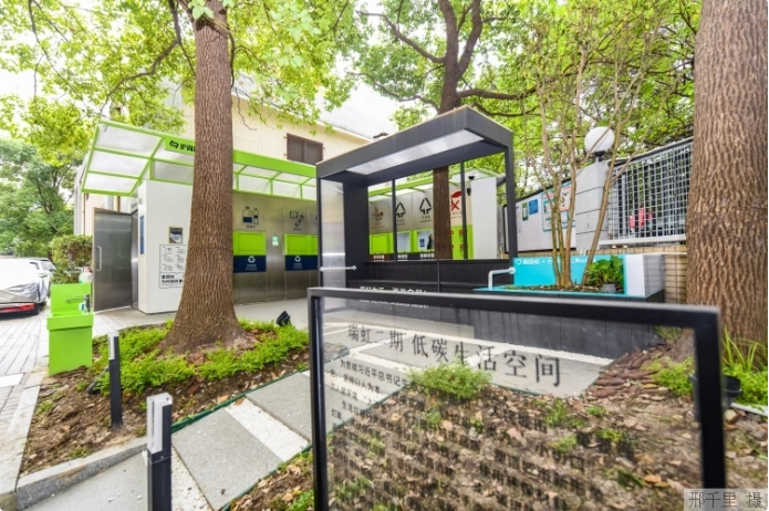 上海市瑞虹二期小區(qū)的低碳生活空間。本報(bào)記者 邢千里攝