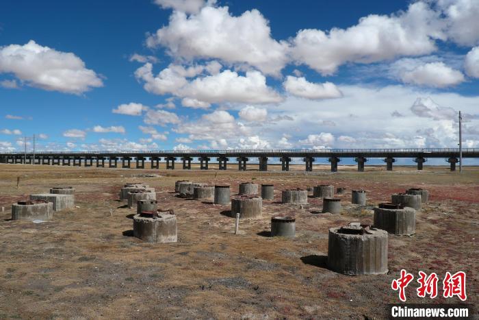 圖為中鐵西北院清水河樁基試驗(yàn)場(chǎng)。(資料圖) 中鐵西北科學(xué)研究院供圖