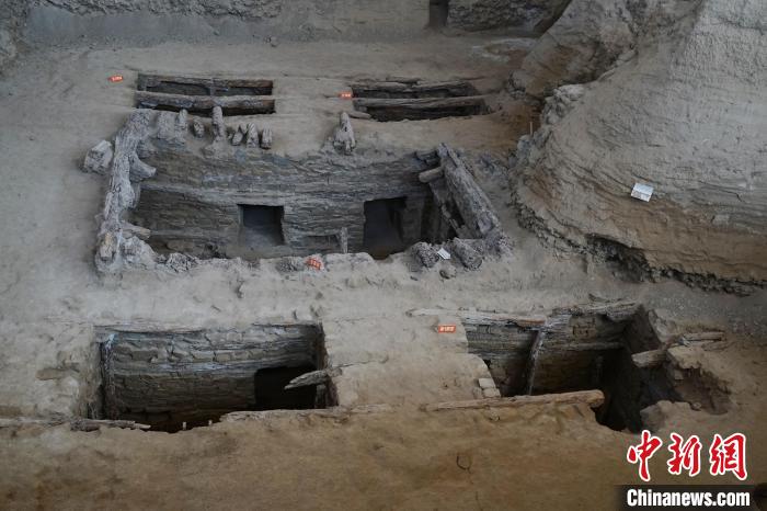 圖為2018血渭一號墓。　馬銘言 攝