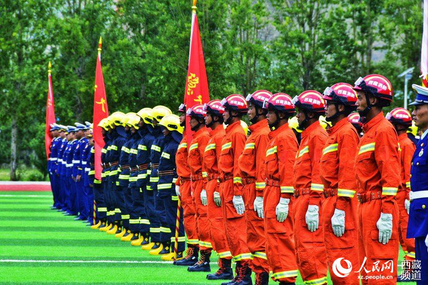 誓師大會現場。人民網 李海霞 攝