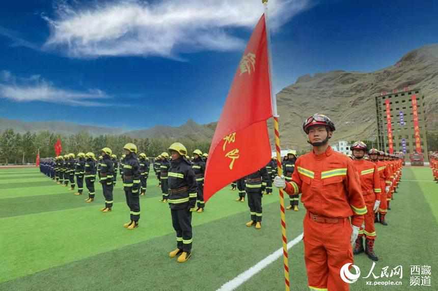 誓師大會現場。 人民網 李海霞 攝