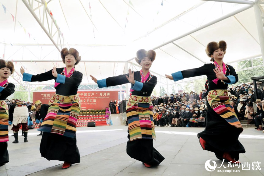 舞蹈《熱巴多吉》。人民網(wǎng) 次仁羅布攝