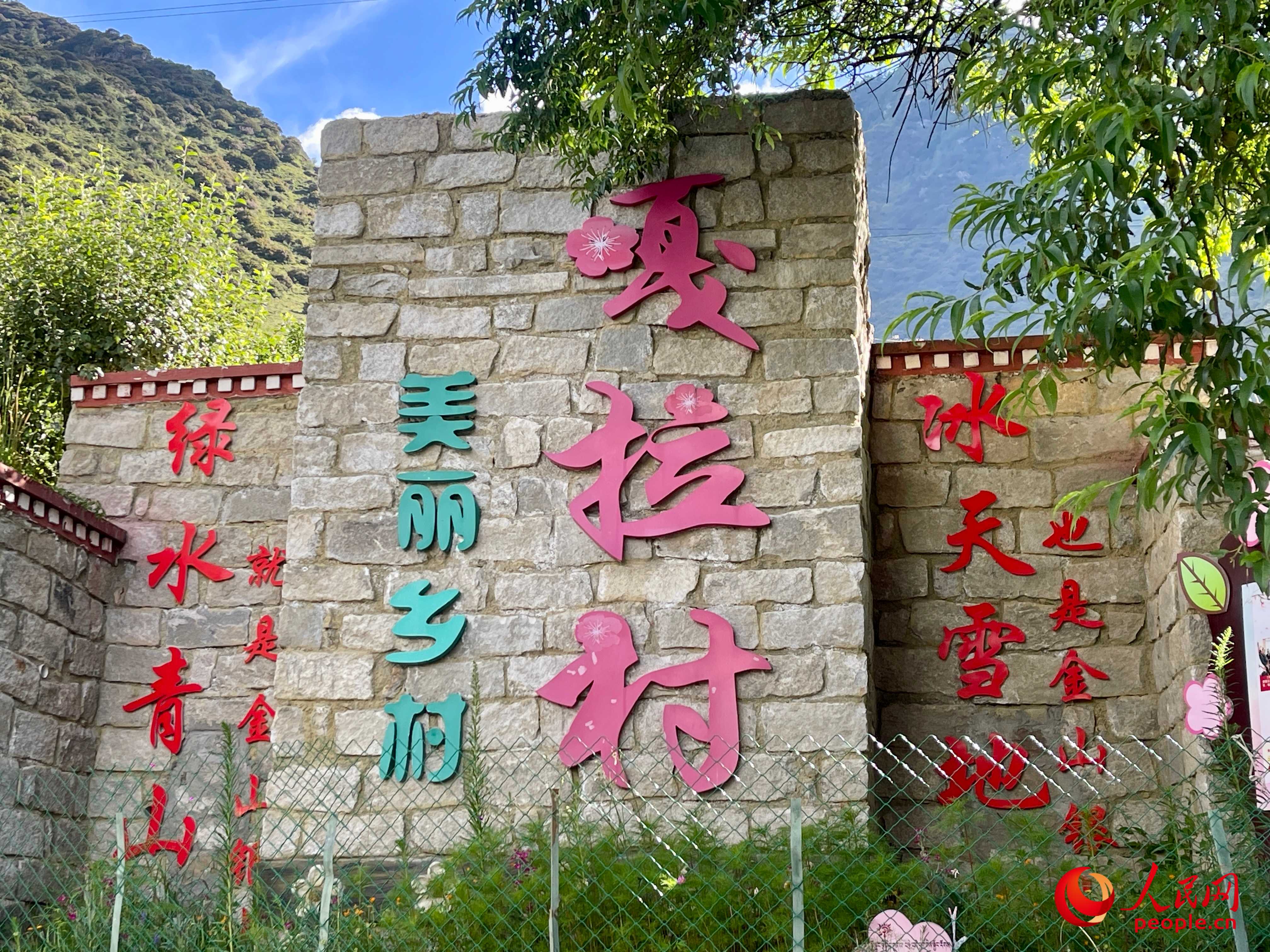 林芝鎮(zhèn)嘎拉村。人民網(wǎng) 周靜圓攝