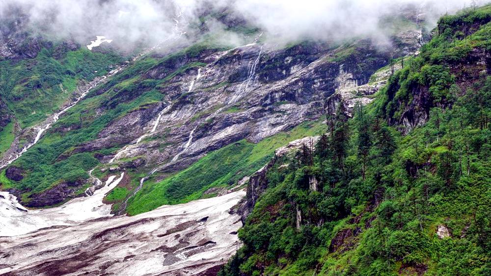 磅礴的河流滋養(yǎng)著山間草木。張澤坤攝