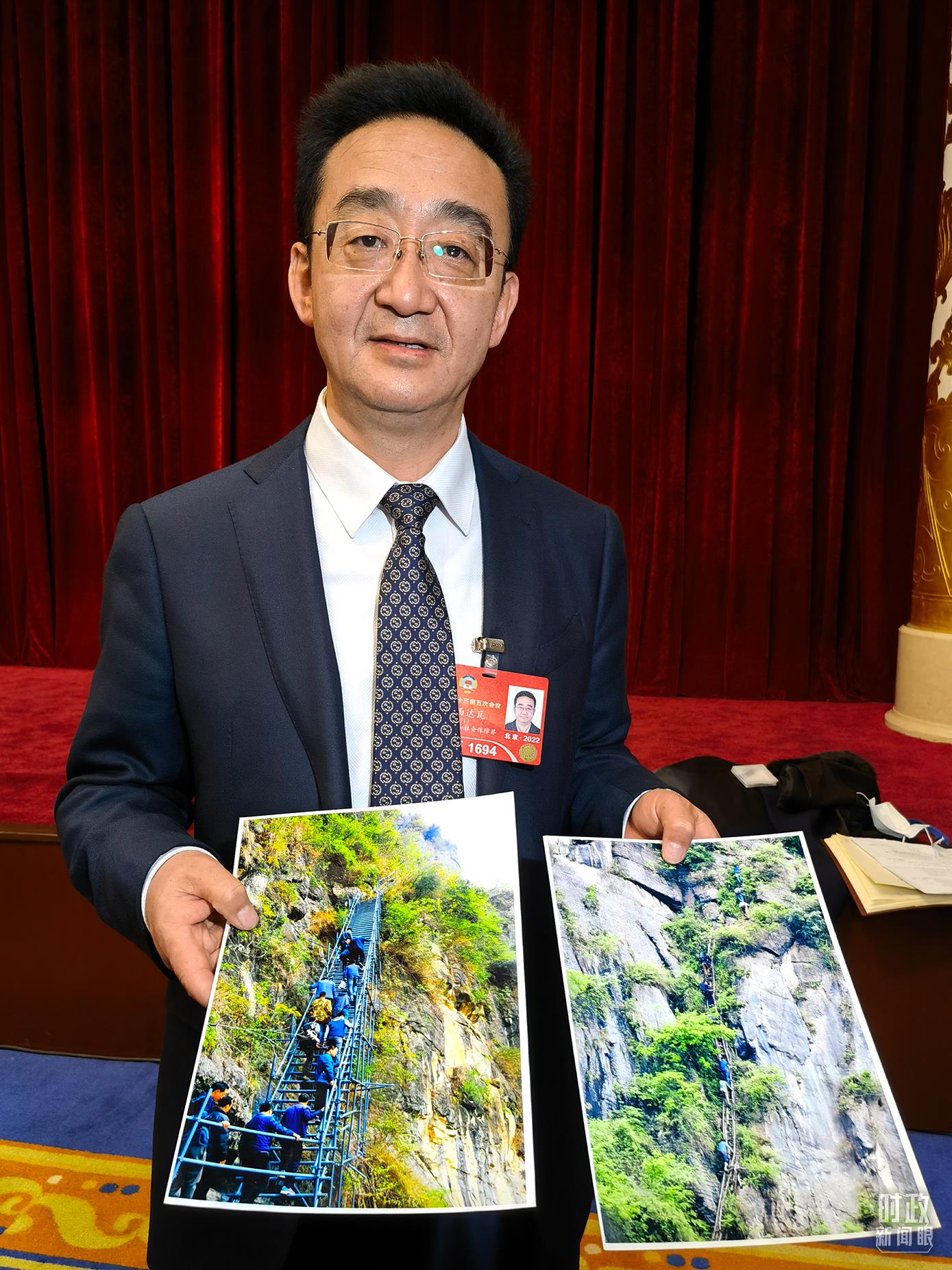 益西達(dá)瓦委員。（總臺(tái)央視記者賈林拍攝）