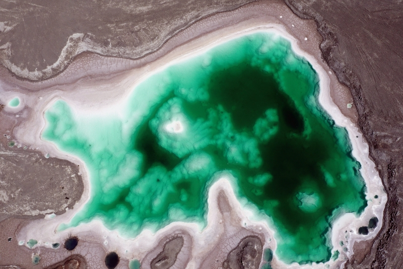 “鹽灘碧水”翡翠湖。宋忠勇攝